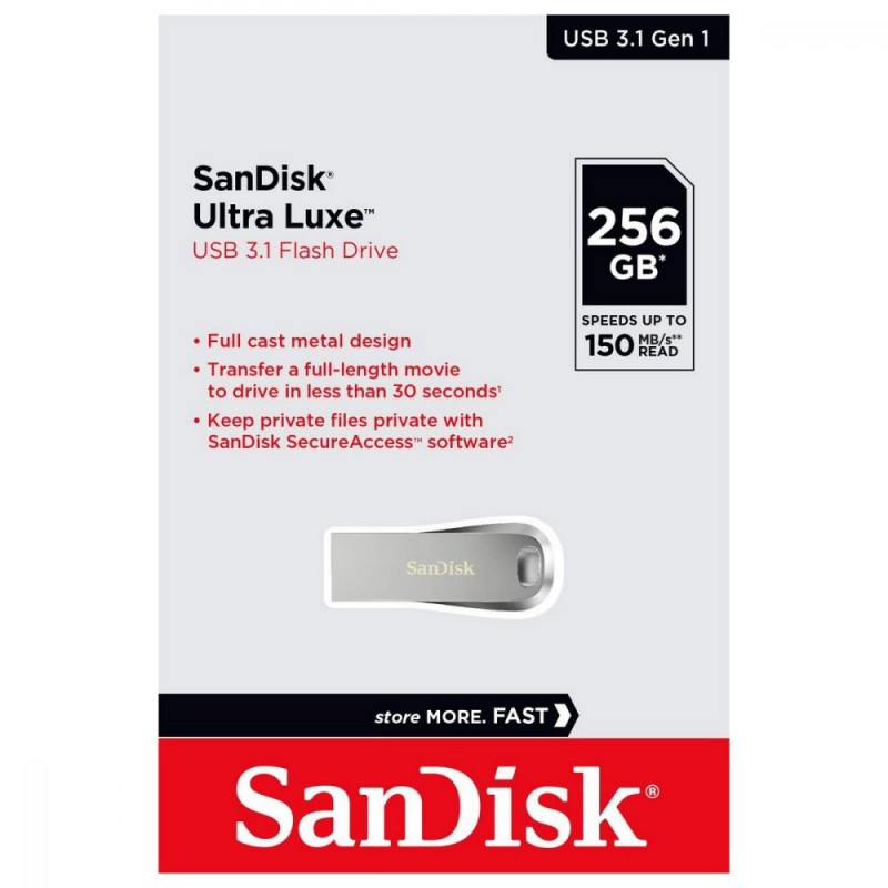 Флешка SanDisk 256 GB Ultra Luxe (SDCZ74-256G-G46)