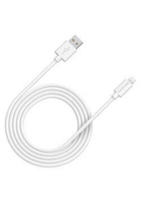 Кабель Lightning Canyon Charge & Sync USB-A to Lightning 2m White (CNS-MFIC12W)
