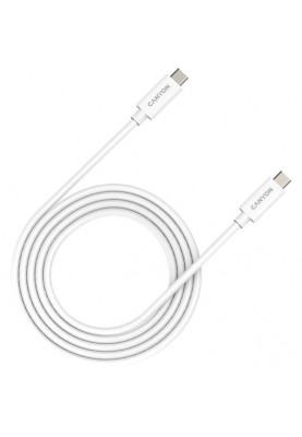 Кабель USB Type-C Canyon Type-C to Type-C 2m White (CNS-USBC42W)