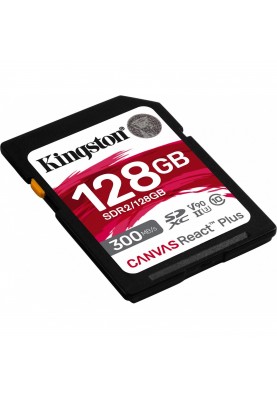 Карта пам'яті Kingston 128 GB SDXC Class 10 UHS-II U3 Canvas React Plus (SDR2/128GB)