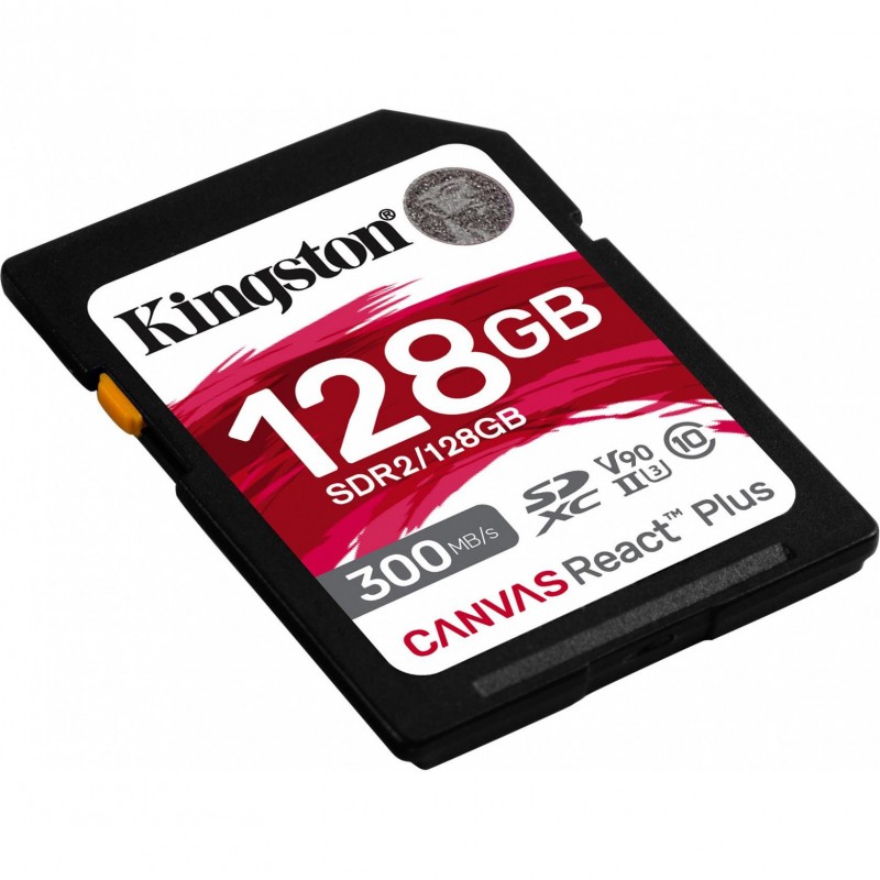 Карта пам'яті Kingston 128 GB SDXC Class 10 UHS-II U3 Canvas React Plus (SDR2/128GB)