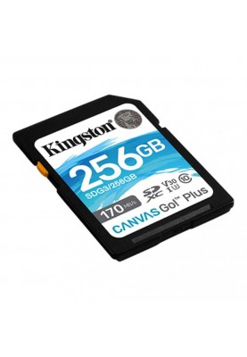 Карта пам'яті Kingston 256 GB SDXC class 10 UHS-I U3 Canvas Go! Plus SDG3/256GB