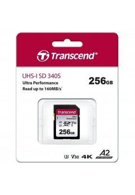 Карта пам'яті Transcend 256 GB SDXC UHS-I U3 A2 (TS256GSDC340S)