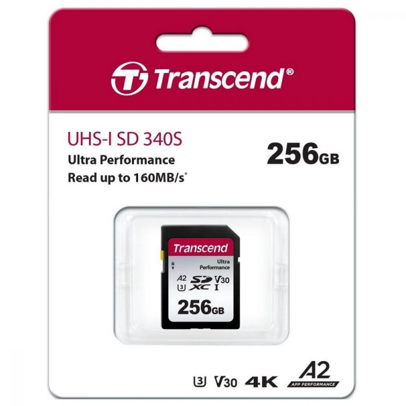 Карта пам'яті Transcend 256 GB SDXC UHS-I U3 A2 (TS256GSDC340S)