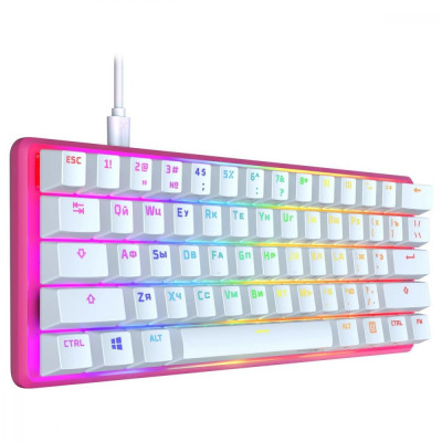 Клавіатура HyperX Alloy Origins 60 HX Red USB Pink (572Y6AA)