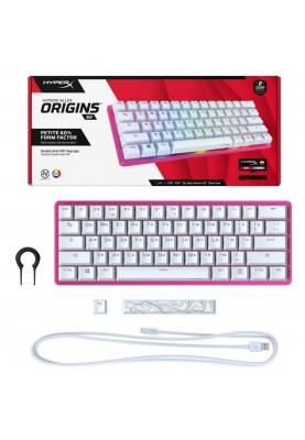 Клавіатура HyperX Alloy Origins 60 HX Red USB Pink (572Y6AA)