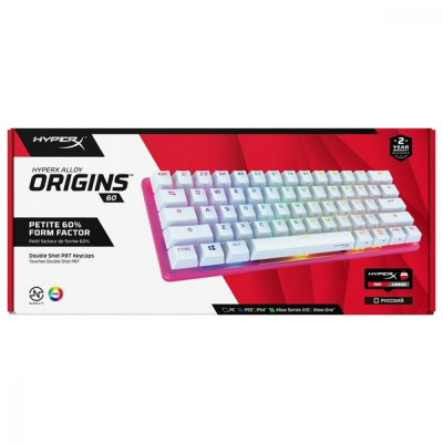 Клавіатура HyperX Alloy Origins 60 HX Red USB Pink (572Y6AA)