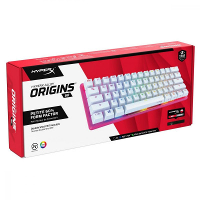Клавіатура HyperX Alloy Origins 60 HX Red USB Pink (572Y6AA)