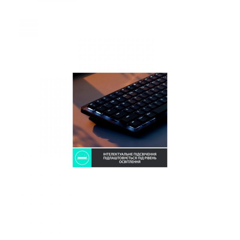 Клавіатура Logitech MX Mechanical Mini Clicky Wireless Illuminated Graphite (920-010782)