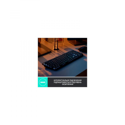 Клавіатура Logitech MX Wireless Illuminated Performance Graphite Clicky (920-010759) Клавіатура Logitech MX Wireless Illuminated Performance Graphite Clicky (920-010759)