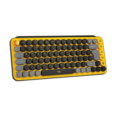 Клавіатура Logitech POP Keys Wireless Mechanical Keyboard UA Blast Yellow (920-010735) Клавіатура Logitech POP Keys Wireless Mechanical Keyboard UA Blast Yellow (920-010735)
