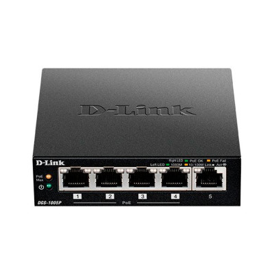 Комутатор некерований D-Link DGS-1005P