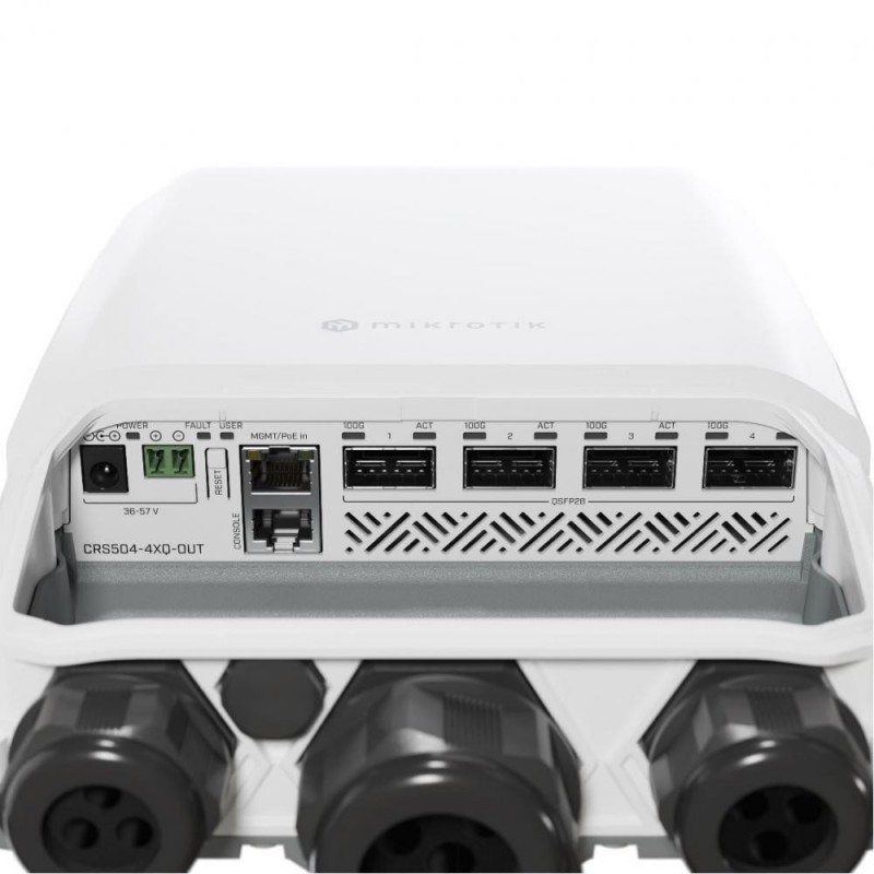 Комутатор некерований Mikrotik Cloud Router Switch (CRS504-4XQ-OUT)