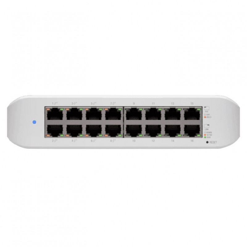 Комутатор керований рівня 2 Ubiquiti USW-16-POE