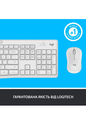 Комплект (клавіатура + миша) Logitech MK295 Silent Off-White UA (920-009824)