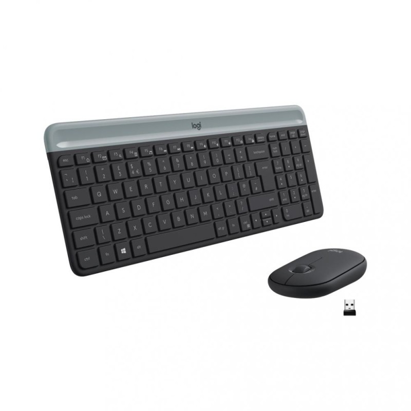 Комплект (клавіатура + миша) Logitech MK470 Wireless Slim Graphite UA (920-009204)