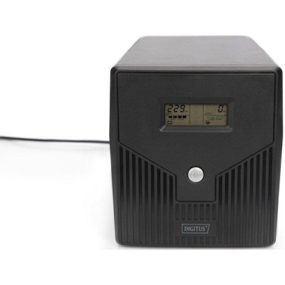 Лінійно-інтерактивний ДБЖ Digitus Line-Interactive 1500VA/900W LCD 4xSchuko RJ45 RS232 USB (DN-170075)