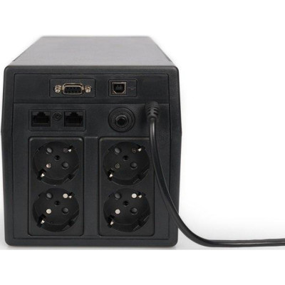 Лінійно-інтерактивний ДБЖ Digitus Line-Interactive 1500VA/900W LCD 4xSchuko RJ45 RS232 USB (DN-170075)