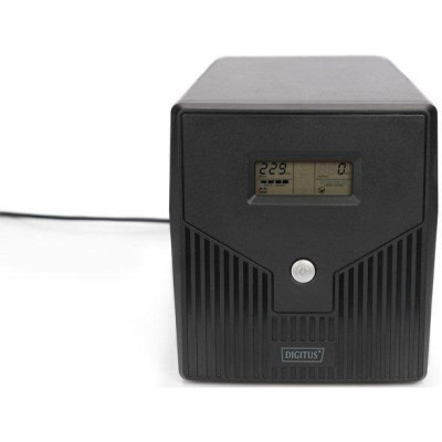 Лінійно-інтерактивний ДБЖ Digitus Line-Interactive 2000VA/1200W LCD 4xSchuko RJ45 RS232 USB (DN-170076)