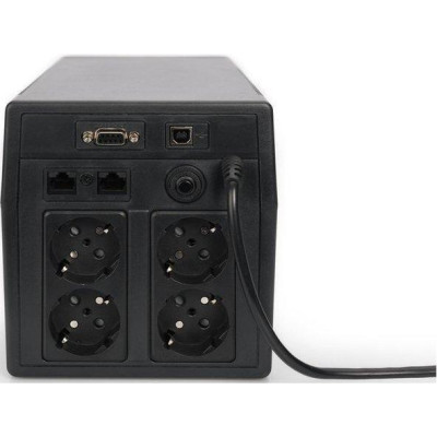 Лінійно-інтерактивний ДБЖ Digitus Line-Interactive 2000VA/1200W LCD 4xSchuko RJ45 RS232 USB (DN-170076)