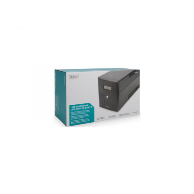 Лінійно-інтерактивний ДБЖ Digitus Line-Interactive 2000VA/1200W LCD 4xSchuko RJ45 RS232 USB (DN-170076)