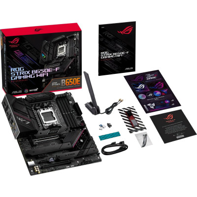 Материнська плата ASUS ROG STRIX B650E-F GAMING WIFI Материнська плата ASUS ROG STRIX B650E-F GAMING WIFI