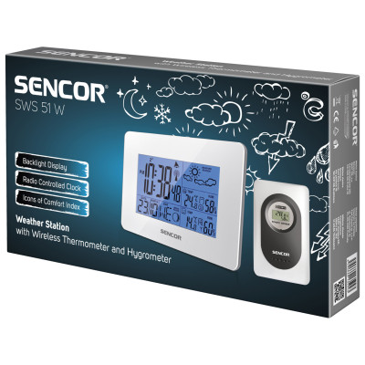 Метеостанція Sencor SWS 51 W