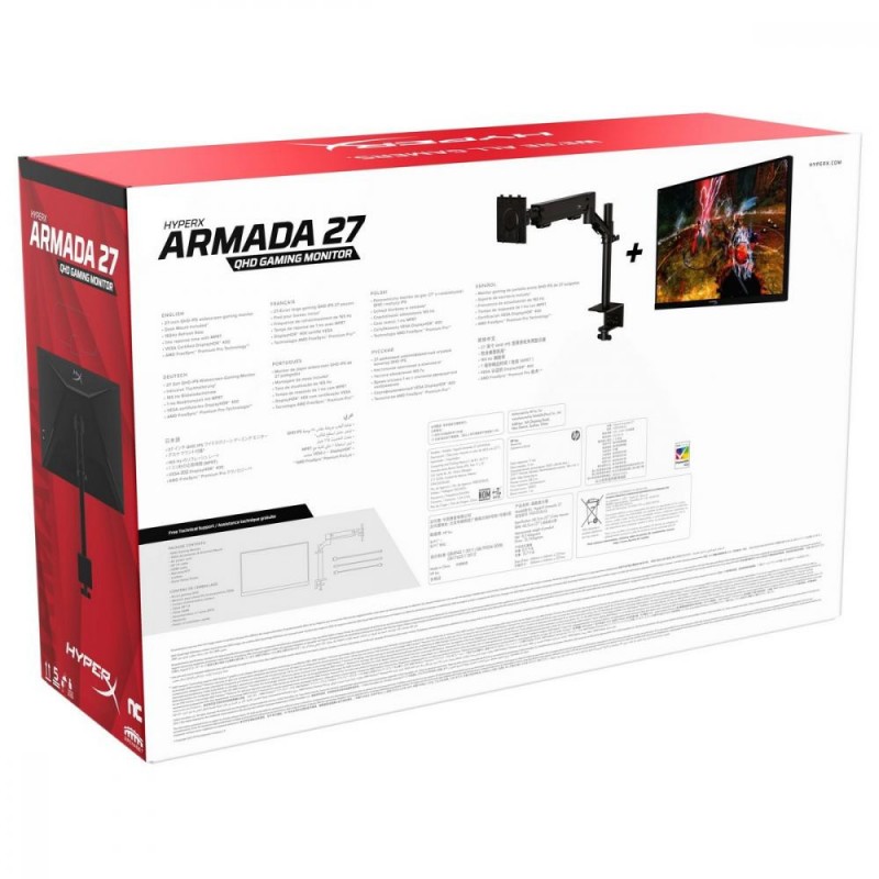 Монітор HyperX Armada 27 QHD Gaming Monitor (64V69AA)