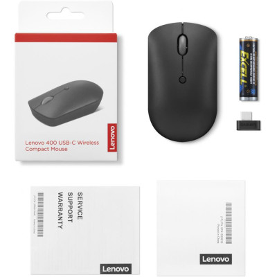 Миша Lenovo 400 USB-C Compact Wireless Black (GY51D20865)