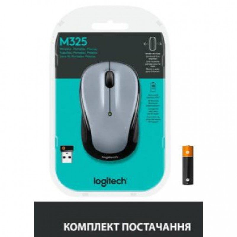 Миша Logitech M325s Light Silver (910-006813)