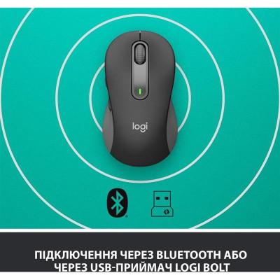 Миша Logitech Signature M650 L Wireless Mouse Graphite (910-006236) Миша Logitech Signature M650 L Wireless Mouse Graphite (910-006236)