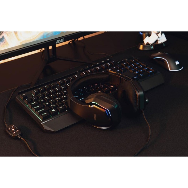 Навушники з мікрофоном 2E GAMING HG315 RGB USB 7.1 Black (2E-HG315BK-7.1)