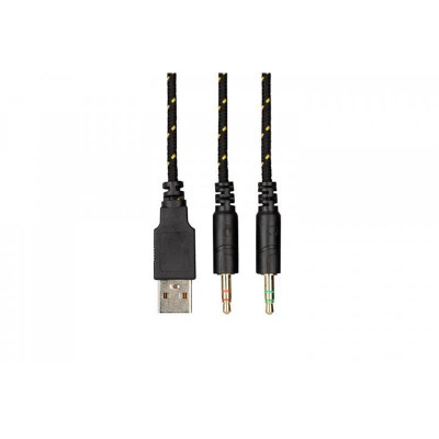 Навушники з мікрофоном 2E HG300 LED 3.5mm Black (2E-HG300BK)