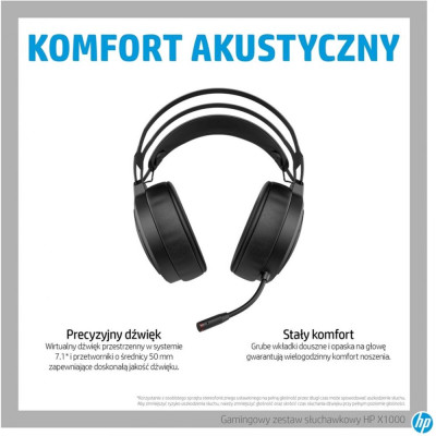Навушники з мікрофоном HP Sombra X1000 (7HC43AA)