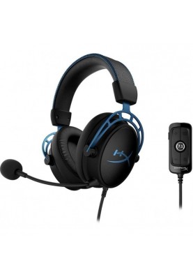 Навушники із мікрофоном HyperX Cloud Alpha S Blue (HX-HSCAS-BL)