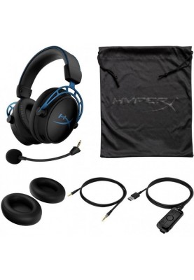 Навушники із мікрофоном HyperX Cloud Alpha S Blue (HX-HSCAS-BL)