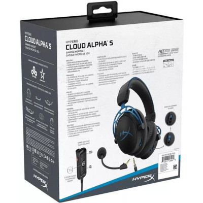 Навушники із мікрофоном HyperX Cloud Alpha S Blue (HX-HSCAS-BL)