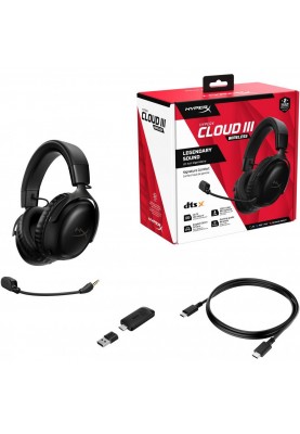 Навушники з мікрофоном HyperX Cloud III Wireless Black (77Z45AA)