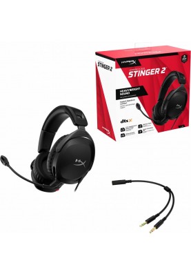 Навушники з мікрофоном HyperX Cloud Stinger 2 Wired Black (519T1AA)