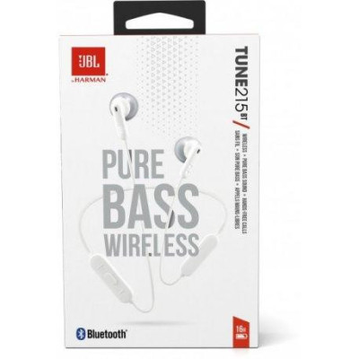 Навушники з мікрофоном JBL T215BT White JBLT215BTWHT