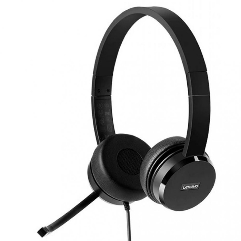 Навушники із мікрофоном Lenovo 100 Stereo USB Headset Black (4XD0X88524)