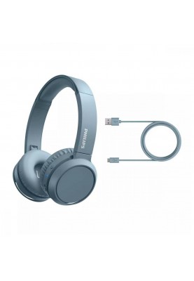 Навушники з мікрофоном Philips TAH4205 Over-Ear Wireless Blue TAH4205BL