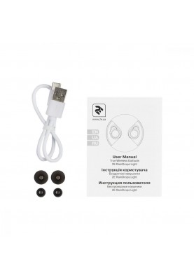 Навушники TWS 2E RainDrops Light True Wireless Waterproof Mic-EBTWRDLWT White (2E-EBTWRDLWT)