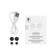 Навушники TWS 2E RainDrops Light True Wireless Waterproof Mic-EBTWRDLWT White (2E-EBTWRDLWT)