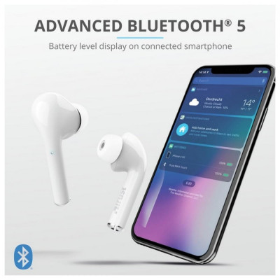 Навушники TWS Trust Nika Touch True Wireless Mic White (23705)