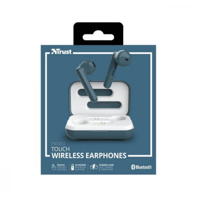 Навушники TWS Trust Primo Touch True Wireless Mic Blue (23780)