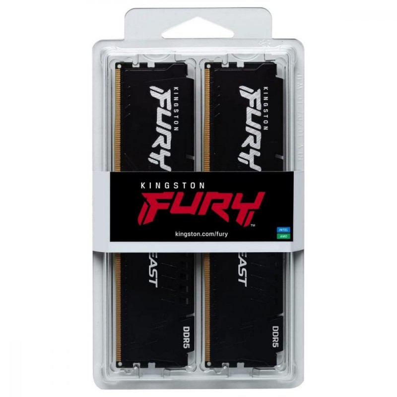 Пам'ять для настільних комп'ютерів Kingston FURY 16 GB (2x8GB) DDR5 5600 MHz Beast (KF556C40BBK2-16)