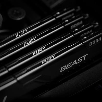 Пам'ять для настільних комп'ютерів Kingston FURY 16 GB DDR4 3600 MHz Beast Black (KF436C18BB/16)