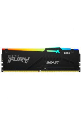 Пам'ять для настільних комп'ютерів Kingston FURY 16 GB DDR5 4800 MHz Beast RGB (KF548C38BBA-16)