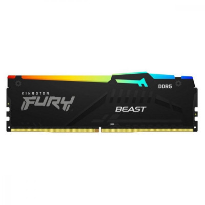 Пам'ять для настільних комп'ютерів Kingston FURY 16 GB DDR5 5600 MHz FURY Beast RGB (KF556C36BBEA-16)